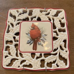 Lenox “Winter Greetings” Pierced Trivet